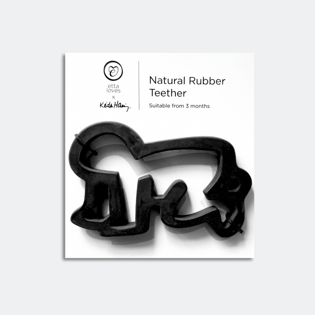 KEITH HARING 'BABY' NATURAL RUBBER TEETHER