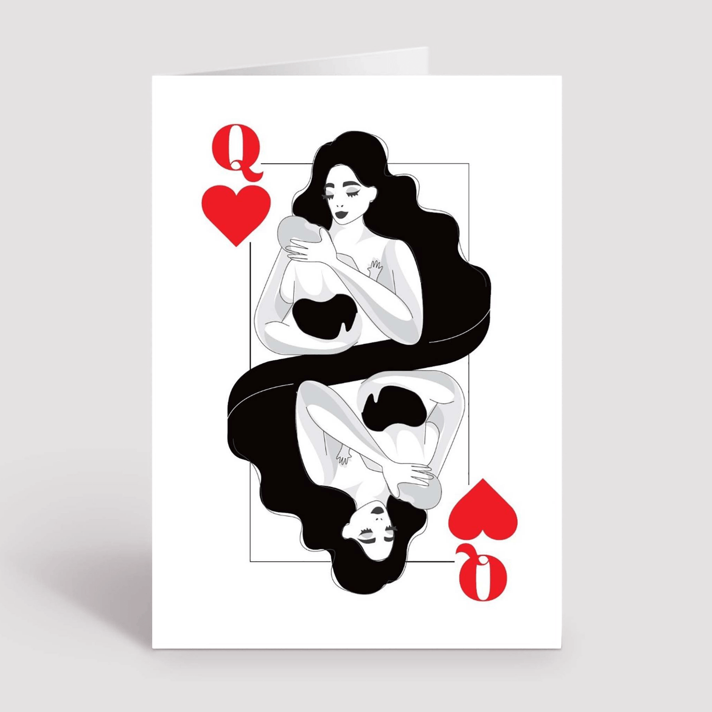 NEW BABY CARD - Queen of Hearts