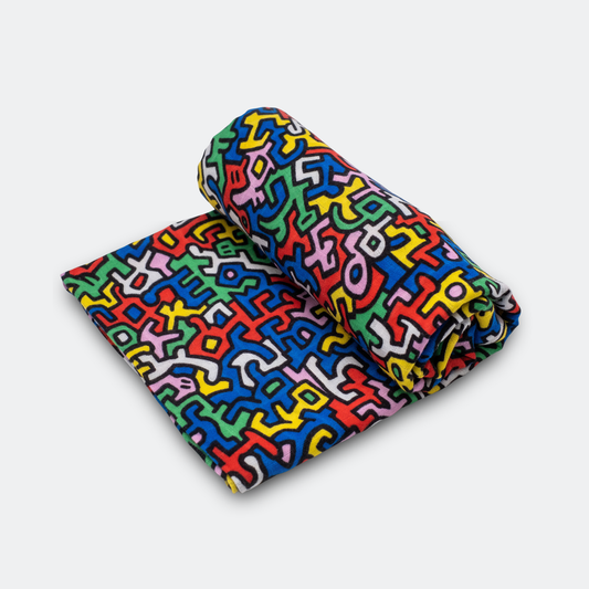ETTA LOVES x KEITH HARING XL 'BRAZIL' MUSLIN - for 5+ month old babies - SAMPLE SALE (unboxed)