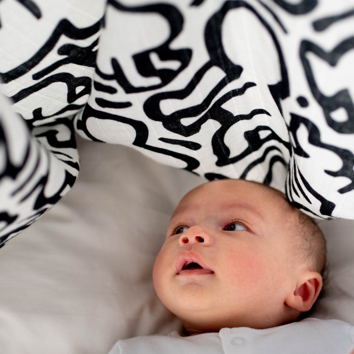 KEITH HARING 'BABY' MUSLIN - for newborn to 4 months old babies - SAMPLE SALE (UNBOXED)