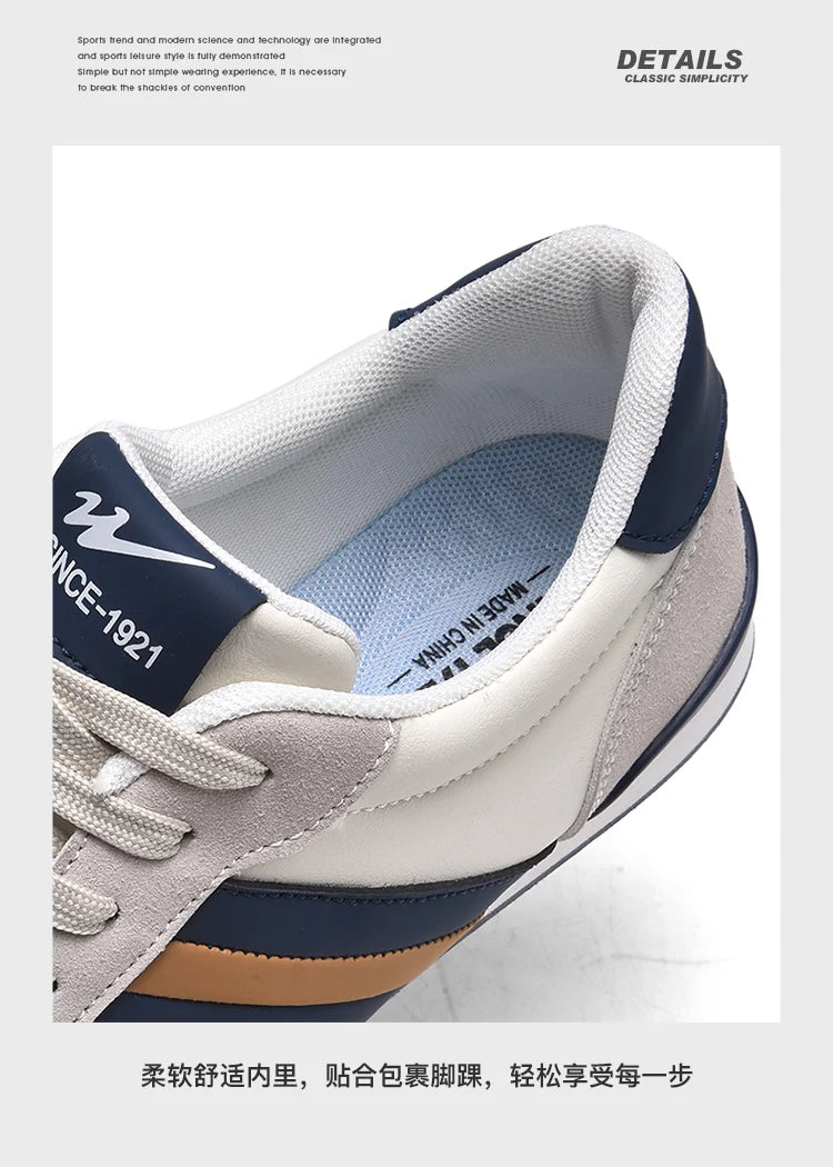 2026 Men Retro Sneakers Flat Sole Versatile Casual Shoes Comfortable Daily Footwear Stylish Vintage Men's Footwear