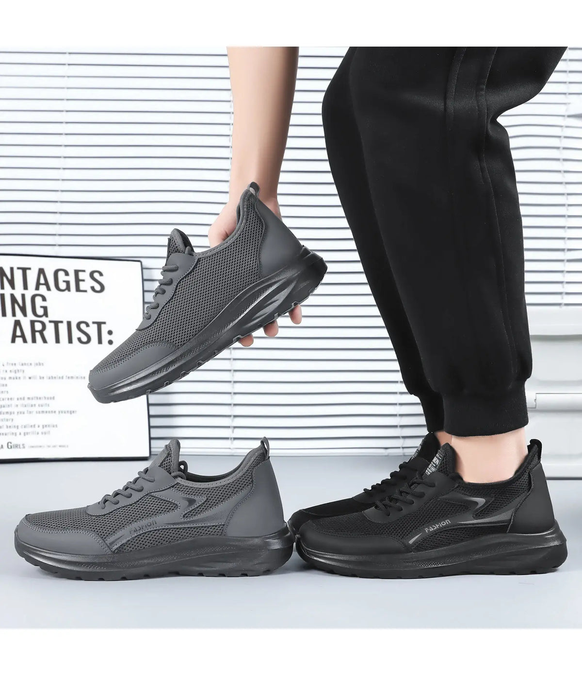 2026 New Men Casual Shoes Breathable Mesh Sneakers Lightweight Outdoor Sport Running Shoes Comfortable Walking Footwear