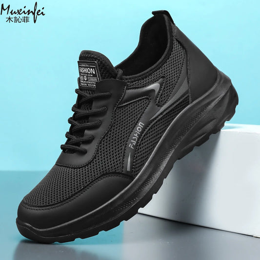 2026 New Men Casual Shoes Breathable Mesh Sneakers Lightweight Outdoor Sport Running Shoes Comfortable Walking Footwear