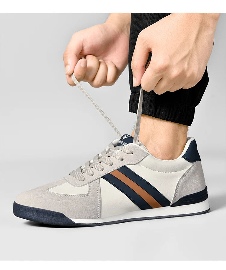 2026 Men Retro Sneakers Flat Sole Versatile Casual Shoes Comfortable Daily Footwear Stylish Vintage Men's Footwear
