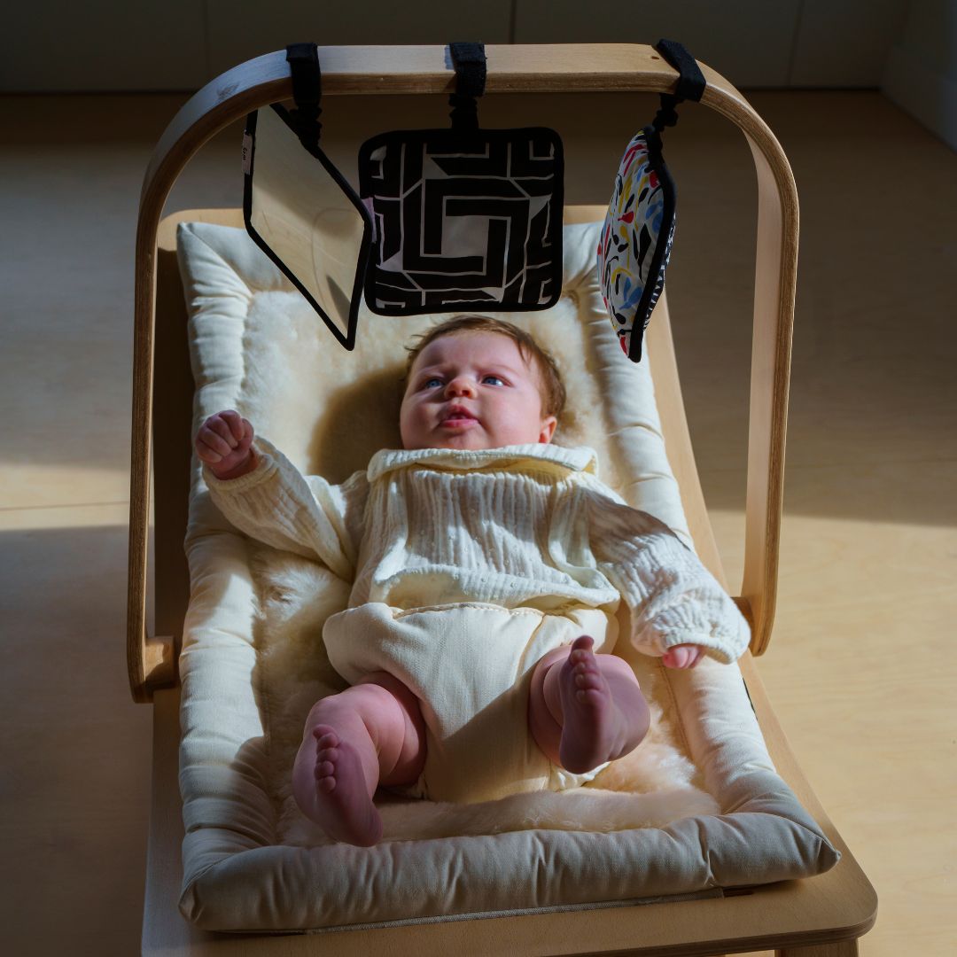 SENSORY HANGING SQUARES  - birth to 12 months
