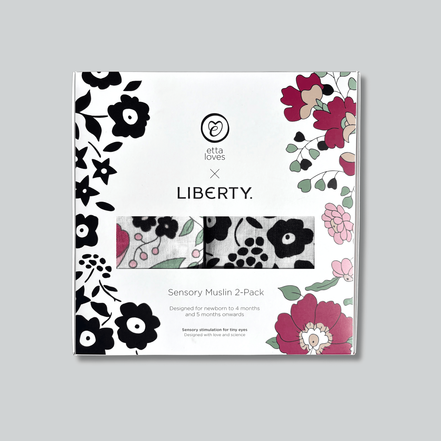 ETTA LOVES x LIBERTY – Sensory Muslin 2-Pack - birth to 12 months