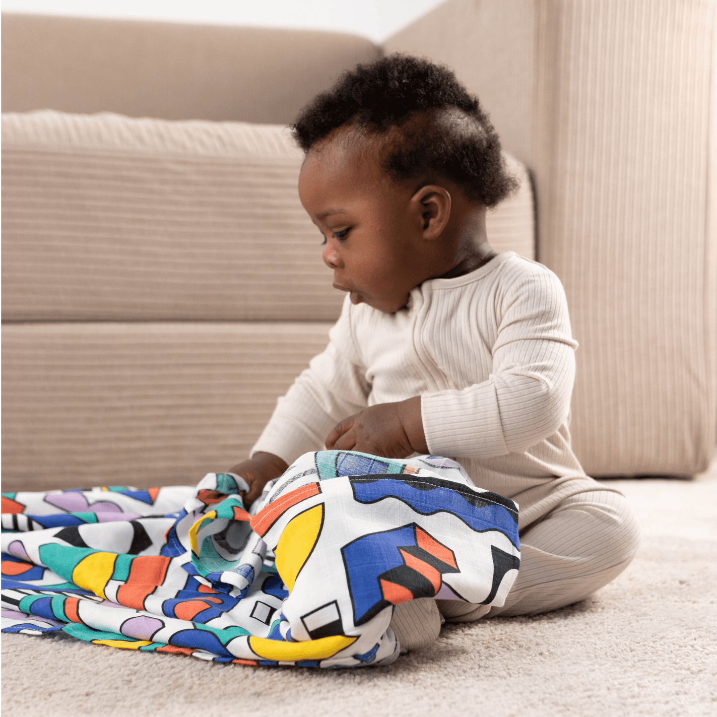 ETTA LOVES x WALALA STUDIO 'SHAPES' MUSLIN - for 5+ month old babies
