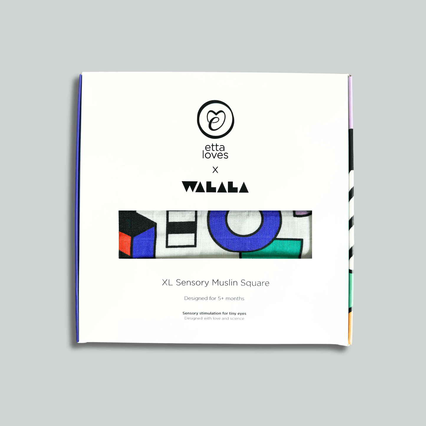 ETTA LOVES x WALALA STUDIO 'SHAPES' MUSLIN - for 5+ month old babies