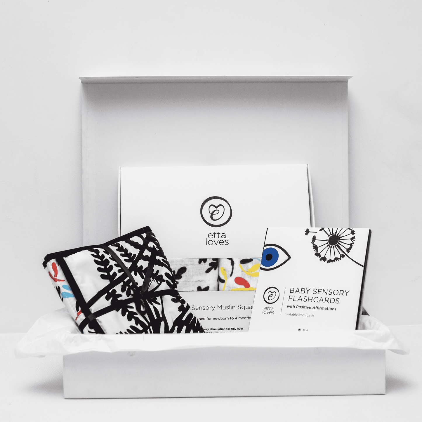 GIFT COLLECTION BOX IN 'PLANT PRINT'- for babies' first year