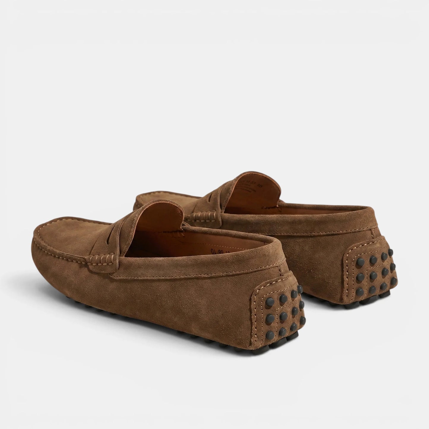 Men's Suede Driver Loafers with Slip-On Design