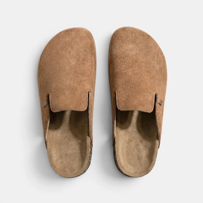 Men's Round Toe Slip On Mule Shoes