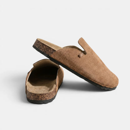 Men's Round Toe Slip On Mule Shoes