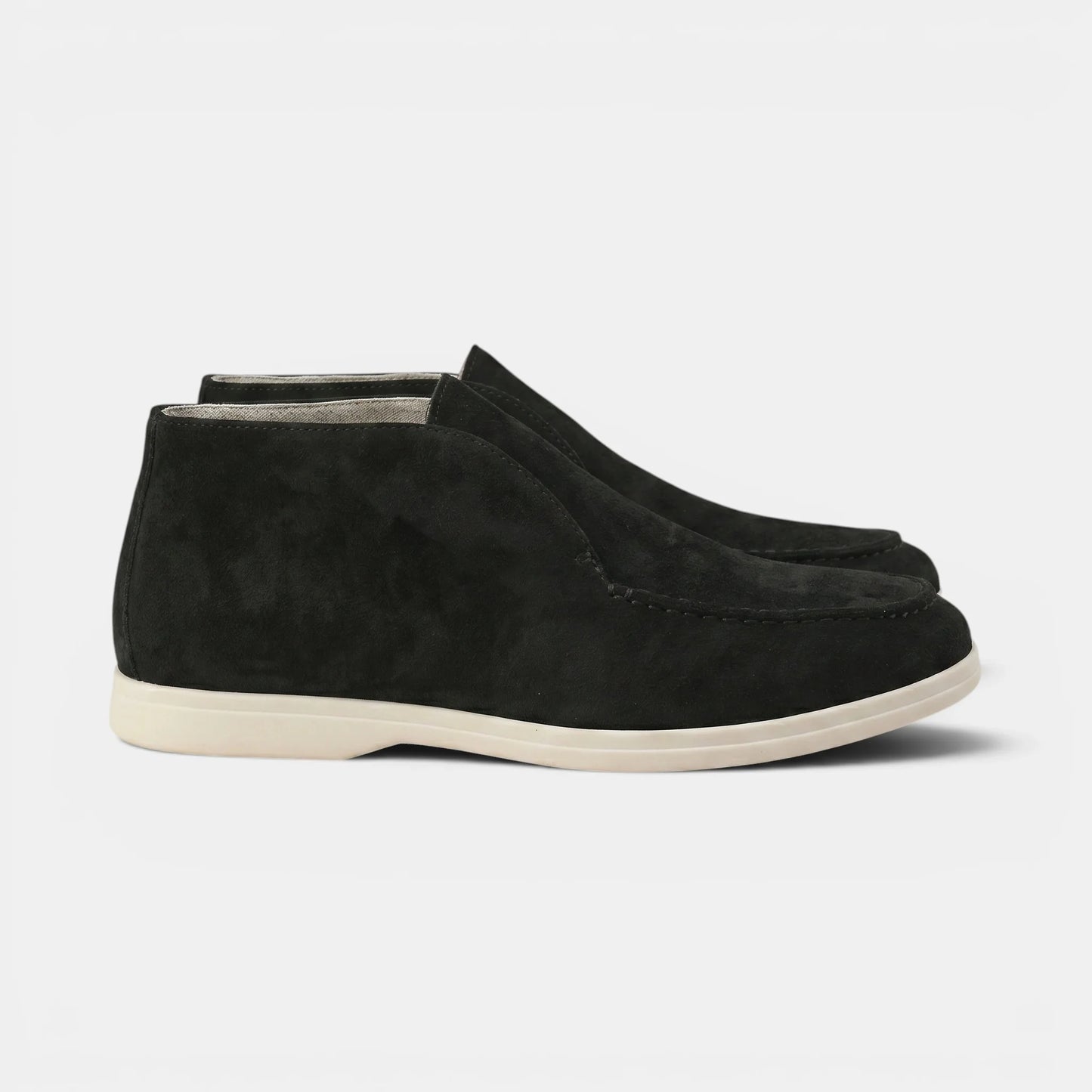 Men’s Slip-On Suede Shoes with Round Toe