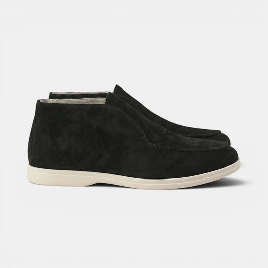Men’s Slip-On Suede Shoes with Round Toe