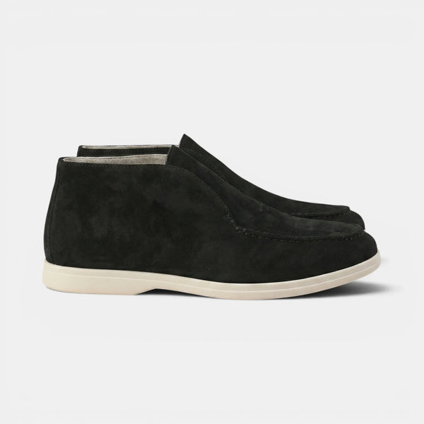Men’s Slip-On Suede Shoes with Round Toe