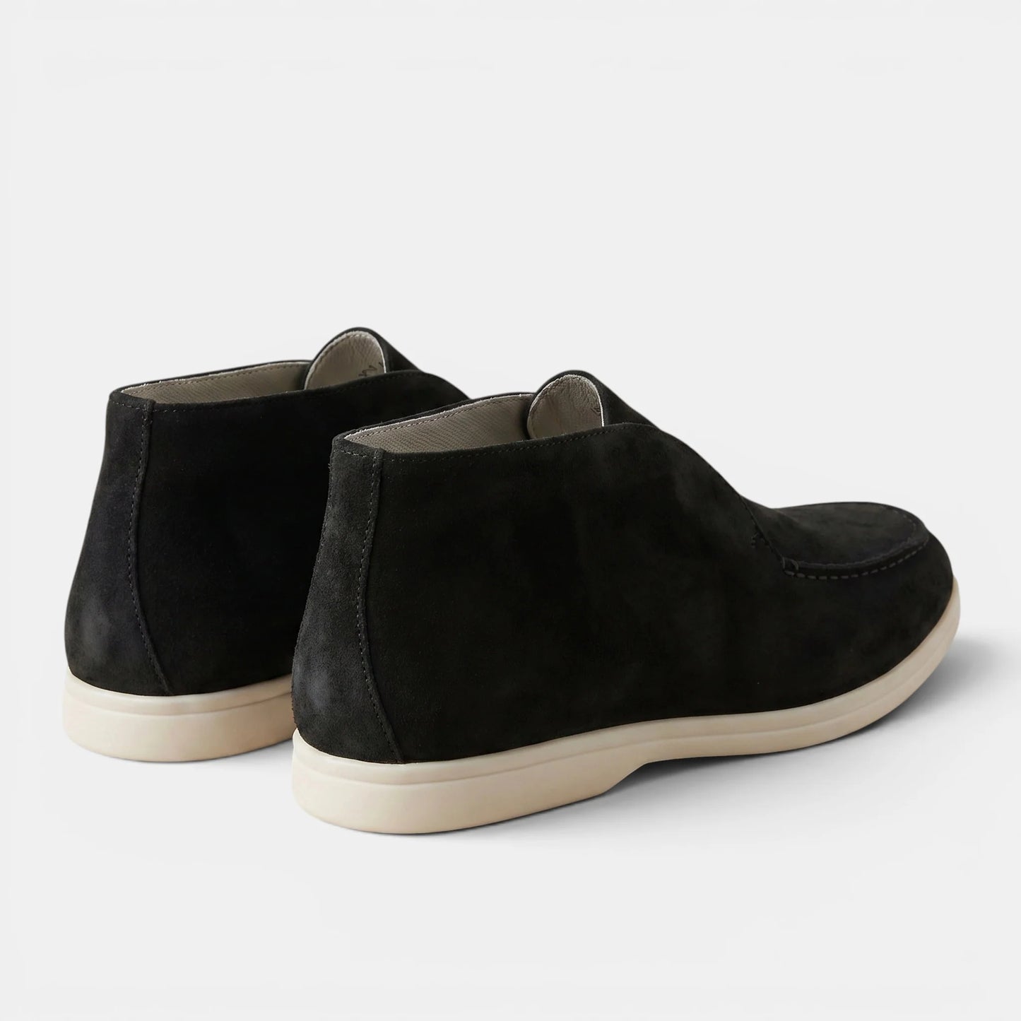 Men’s Slip-On Suede Shoes with Round Toe