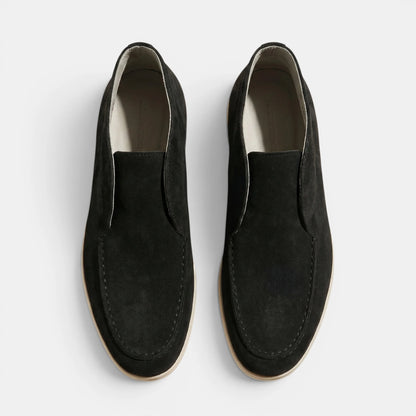 Men’s Slip-On Suede Shoes with Round Toe