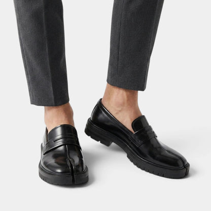 Premium Leather Tabi Timeless Loafers