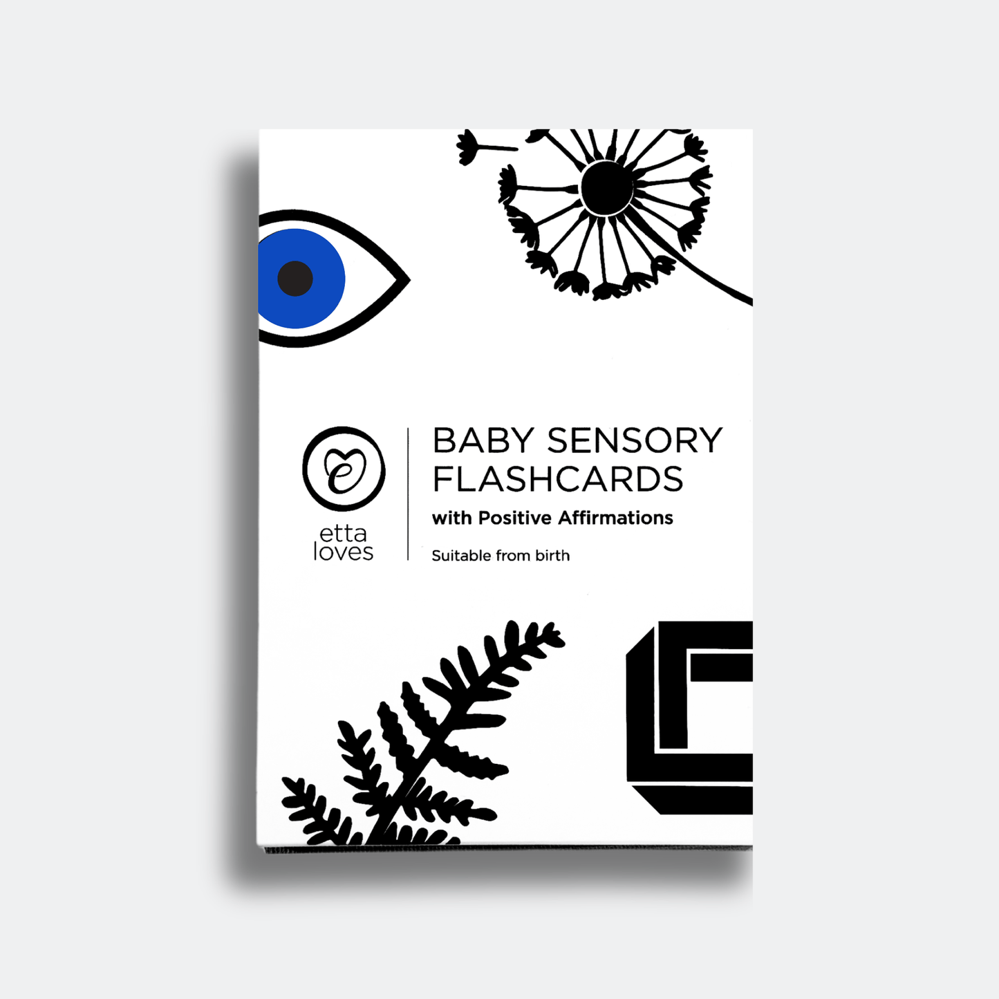 SENSORY FLASHCARDS WITH POSITIVE AFFIRMATIONS - suitable from birth