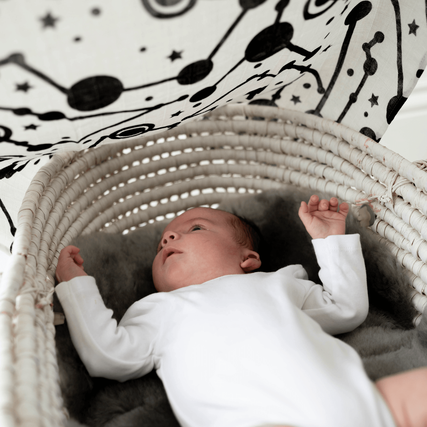 SKY PRINT MUSLIN 3-PACK - from birth to 4 months