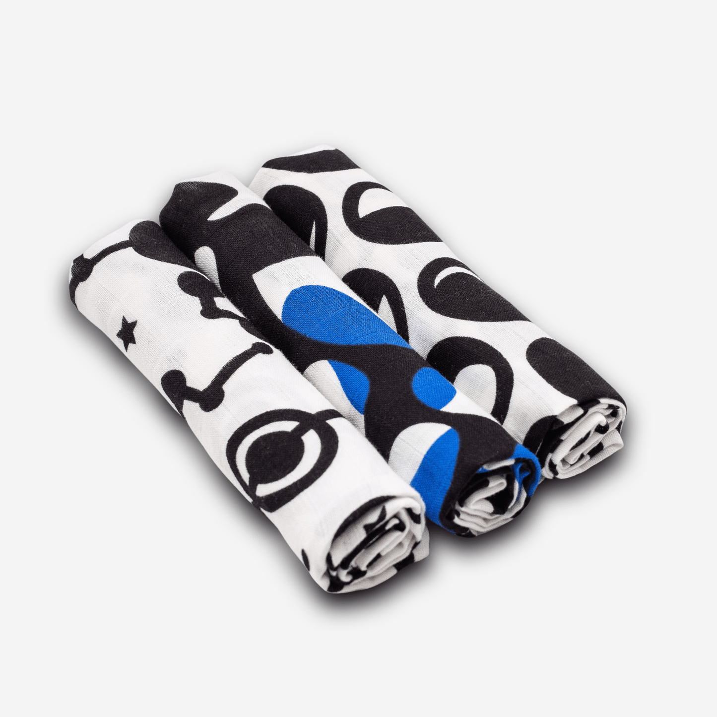 SKY PRINT MUSLIN 3-PACK - from birth to 4 months
