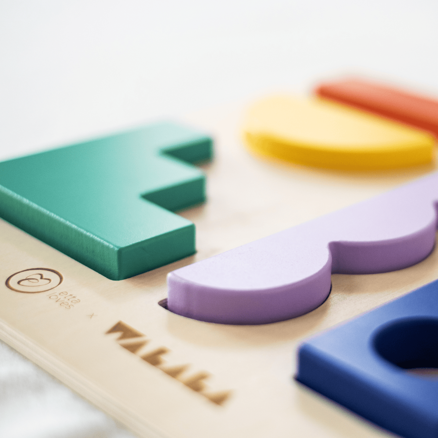 WOODEN PUZZLE BOARD - Suitable from 12 months onwards