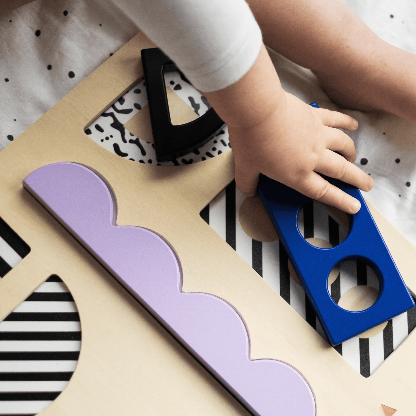 WOODEN PUZZLE BOARD - Suitable from 12 months onwards