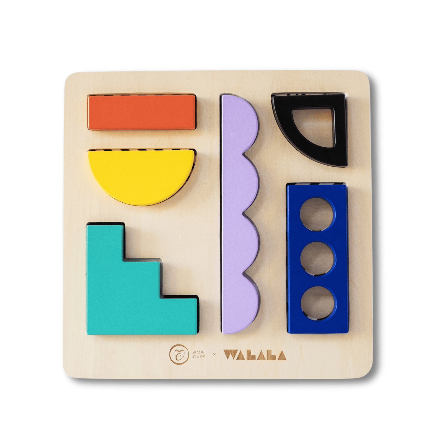 WOODEN PUZZLE BOARD - Suitable from 12 months onwards