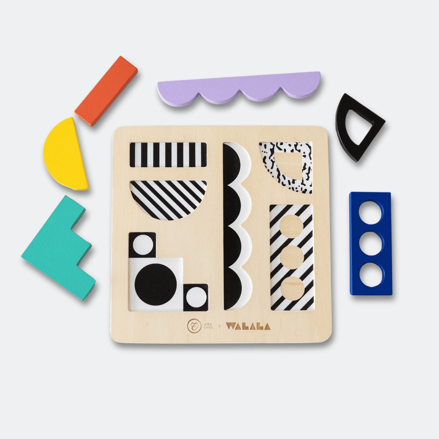 WOODEN PUZZLE BOARD - Suitable from 12 months onwards